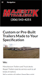 Mobile Screenshot of majestik-trailers.com